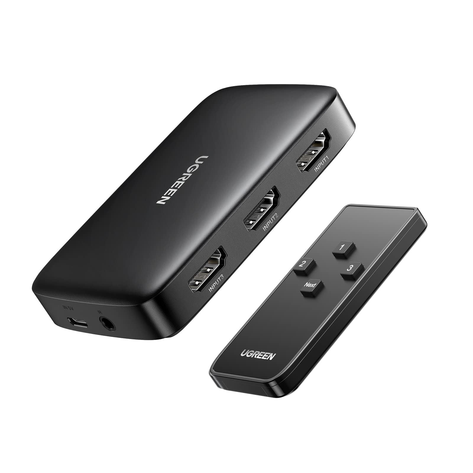 UGREEN HDMI Switch 3 in 1 Out 4K HDMI Splitter with Remote Supports HDR CEC 3D HDCP1.4 HDMI 3 Port Box Hub 4K 30Hz, Compatible with Switch/Switch 2 PS5 PS4 Xbox Fire Stick Roku Apple TV PC