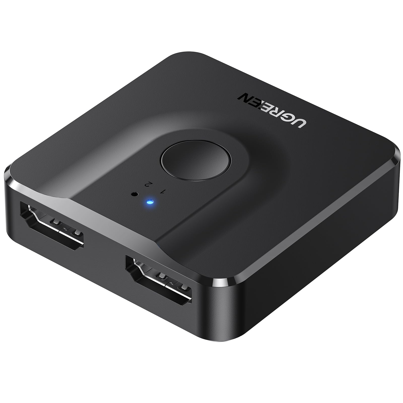 UGREEN HDMI Switch 4K@60Hz, Bi-Directional HDMI Splitter 2 in 1 Out Switcher Supports UHD 3D HDR Compatible with PS5, PS4, Xbox Series X/S, Roku, Fire Stick, Black