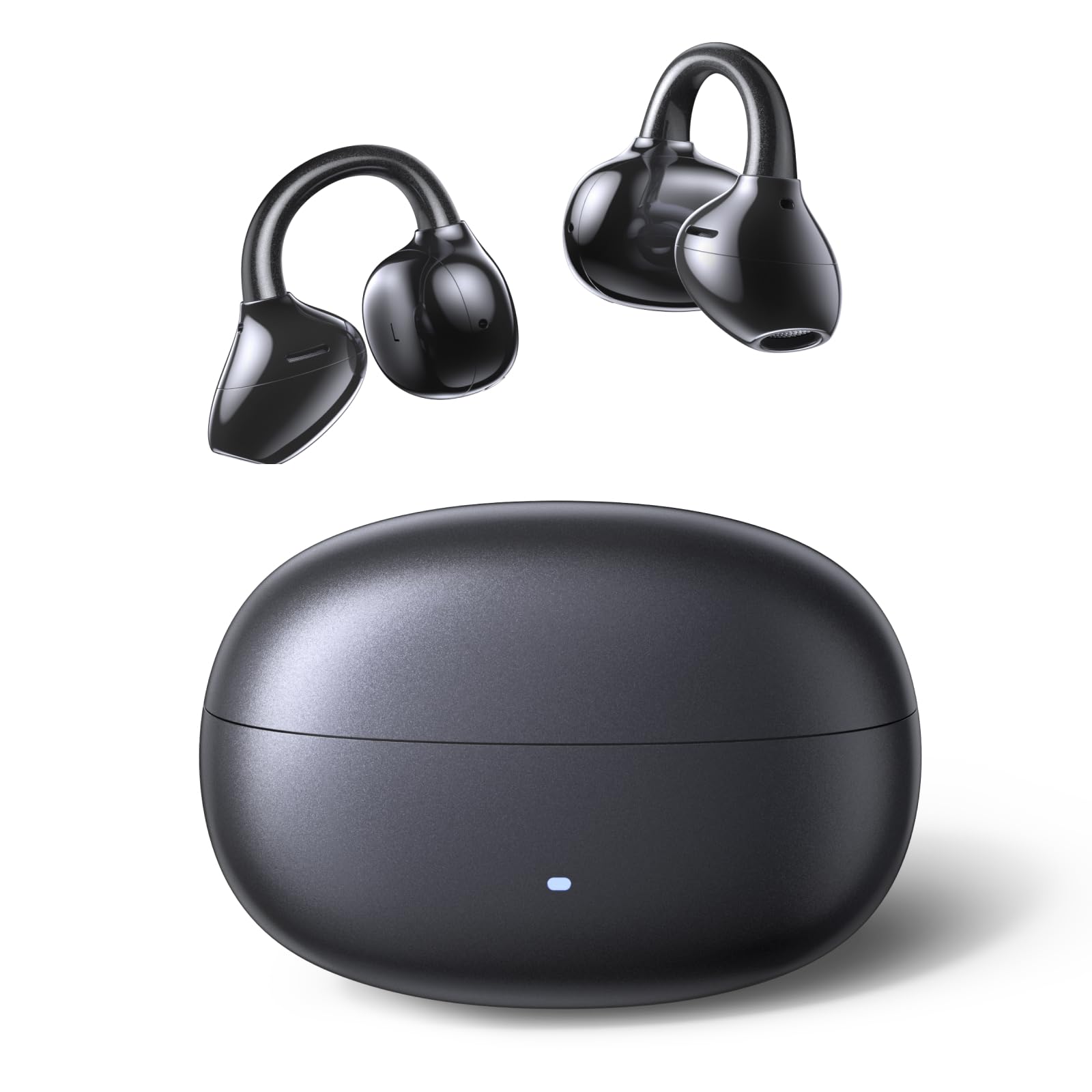 UGREEN ClipBuds Pro Open Ear Earbuds Active Noise Cancelling Wireless Headphone Bluetooth Clip-on Earphone, Hi-res LDAC, Adaptive ANC, 6 Mic, Spatial Audio, Dual Connect, EQ & APP, 32H Playtime