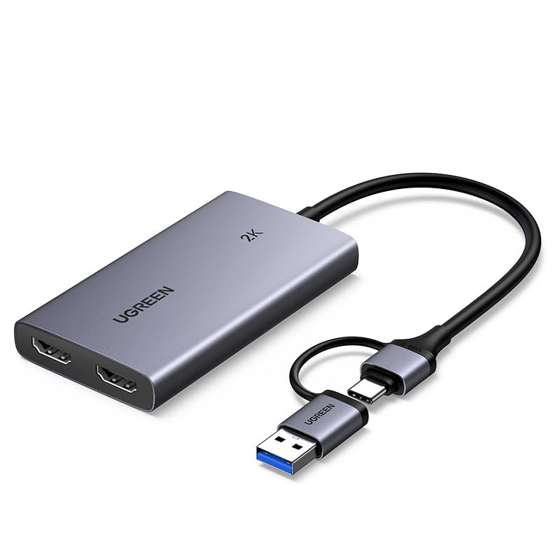 UGREEN 4K@30Hz HDMI Capture Card, Full HD 2K 30FPS, 1080P 60FPS, HDMI to USB 3.0 HDMI Loop Out Video Capture Card with Low Latency for Streaming Gaming, Compatible with Switch 2/PS5/Xbox/PC/Mac
