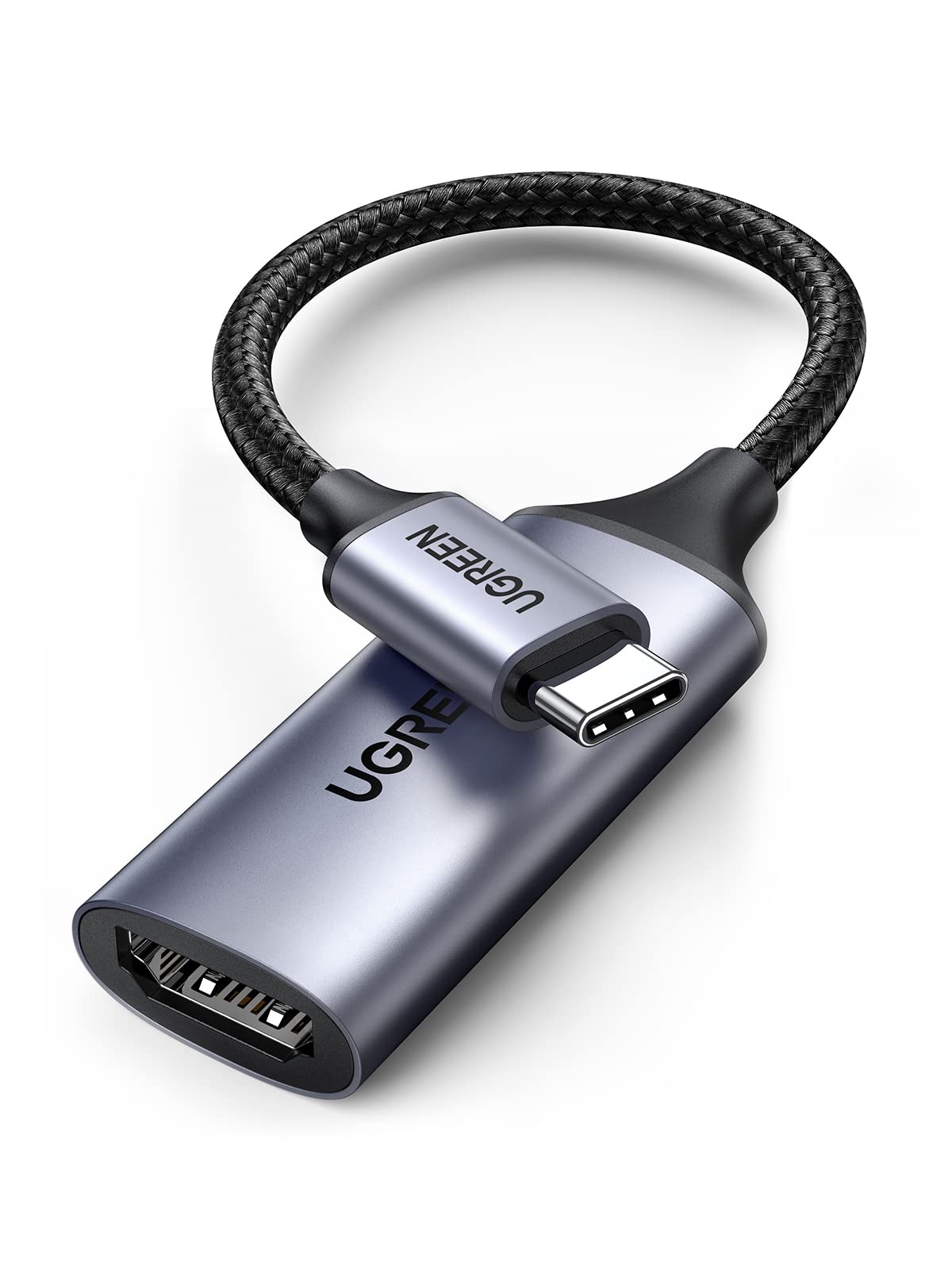 UGREEN USB C to HDMI Adapter Cable 4K@60Hz Aluminum Type C Thunderbolt 4/3 Converter Male to Female Compatible with iPhone 17/16 Pro Max, iPad mini Air, MacBook Pro, Galaxy S25Ultra, iMac XPS 17