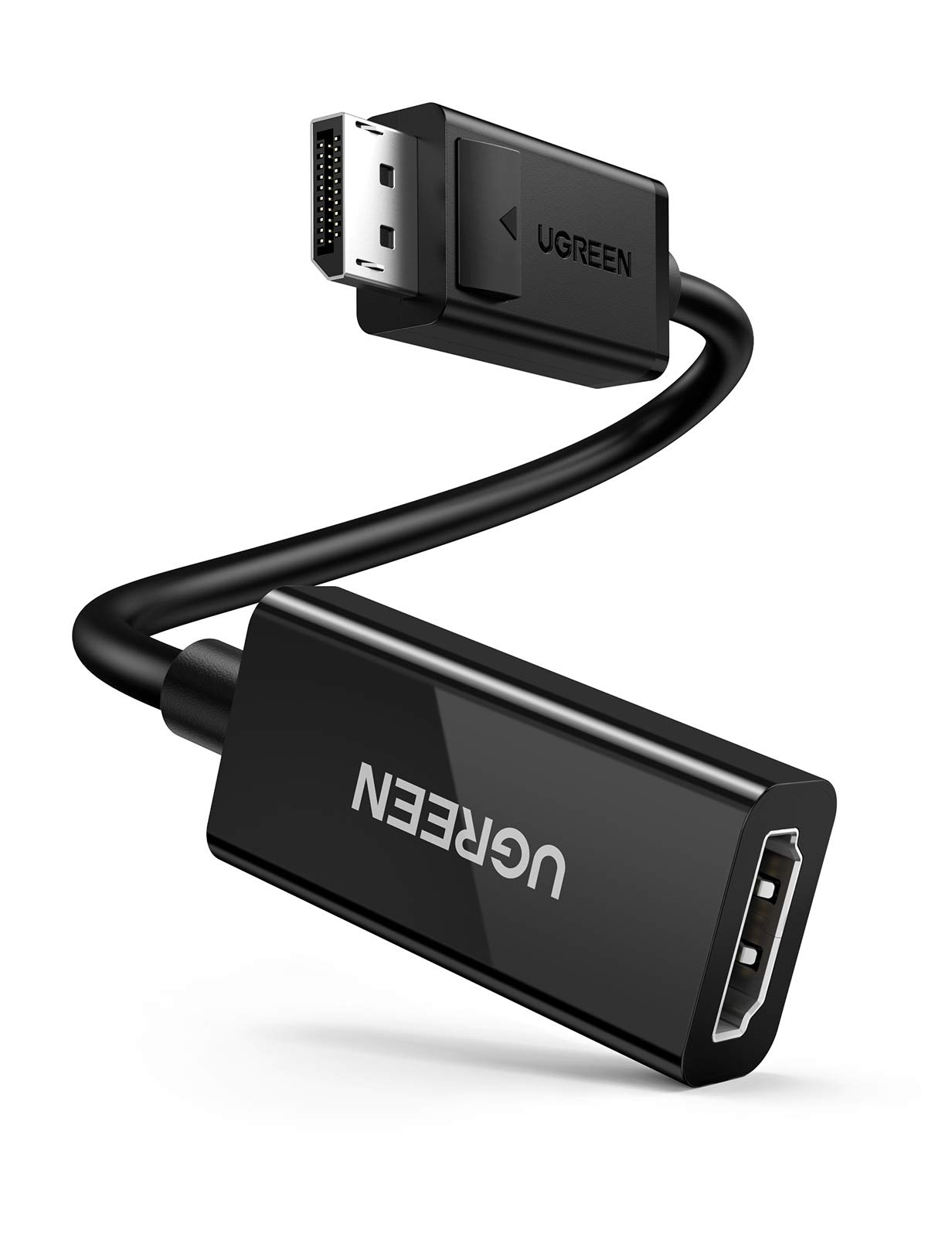 UGREEN DisplayPort to HDMI Adapter 4K@60Hz DP to HDMI Male to Female Converter Video Display Cord Compatible with AMD NVIDIA Dell HP PC Laptop HDTV Monitor Projector Computer