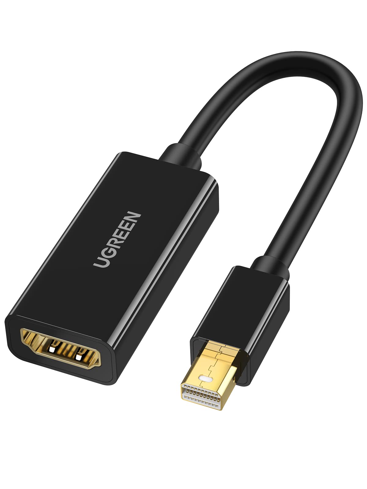 UGREEN Mini DisplayPort to HDMI Adapter Thunderbolt 2.0 4K Mini DP to HDMI Adapter Cable Compatible with MacBook Pro MacBook Air Surface Book Pro 3 4 5 Thinkpad Google Pixel Chromebook