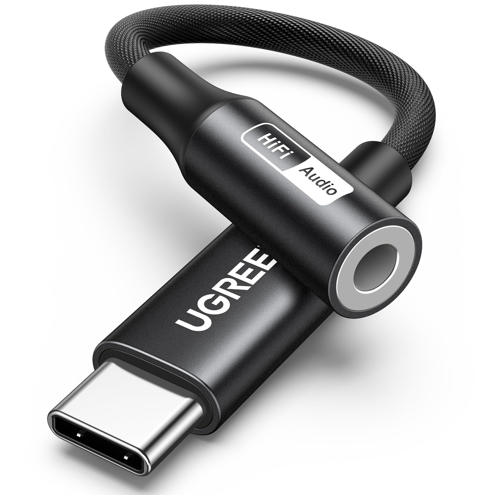UGREEN USB C to 3.5mm Audio Adapter, Hi-Res 32bit/384KHz USB C to Aux Dongle HiFi Headphone Jack Cable Cord Compatible with iPhone 17 16 15 Pro Max, Samsung Galaxy S25 Ultra, Pixel 9, iPad Air Mini