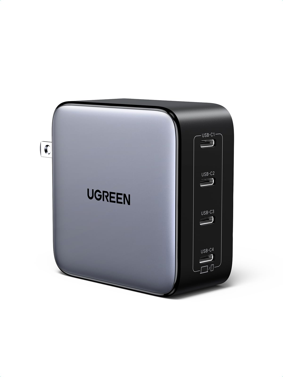 UGREEN Nexode 100W GaN USB C Wall Charger, 4-Port Type-C Fast Charger Compatible with MacBook Pro/Air, Dell XPS, iPhone 17/16/15 Series, Galaxy S25/S24, Pixel 10/9, iPad Air, Steam Deck