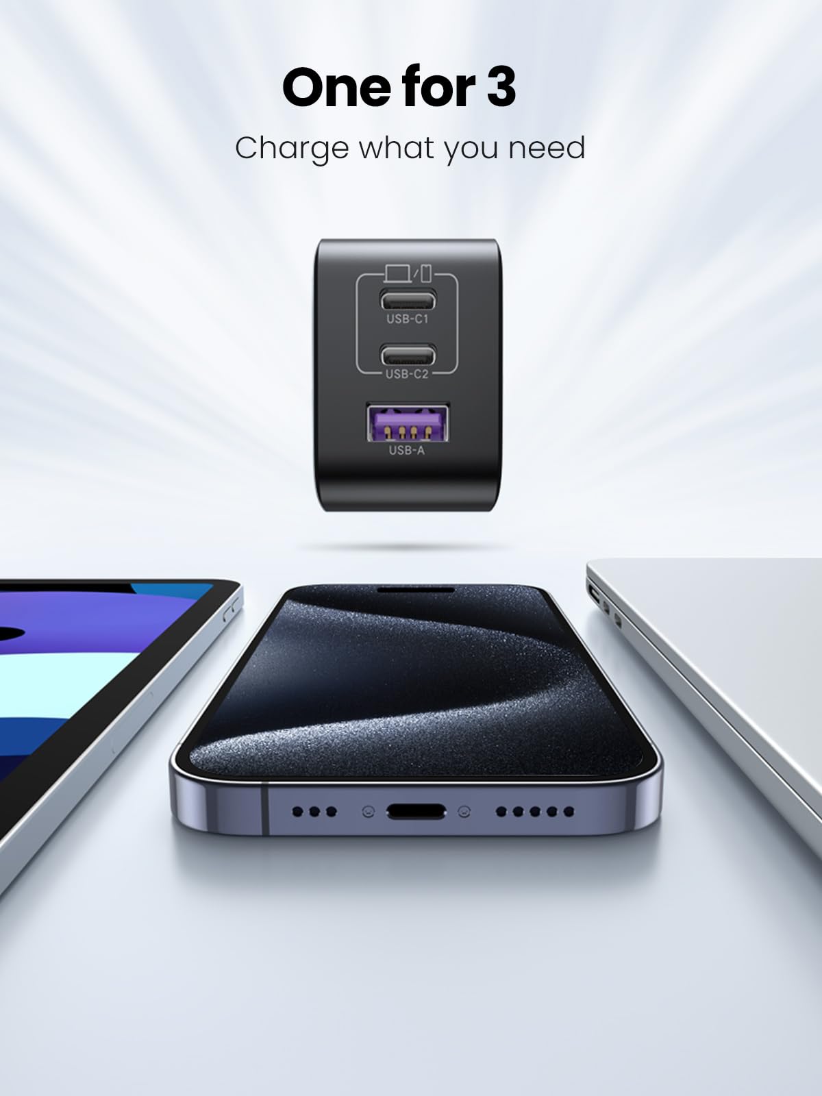 UGREEN 65W USB-C Charger with 100W USB-C Cable Bundle 6 UGREEN 65W USB-C Charger with 100W USB-C Cable Bundle