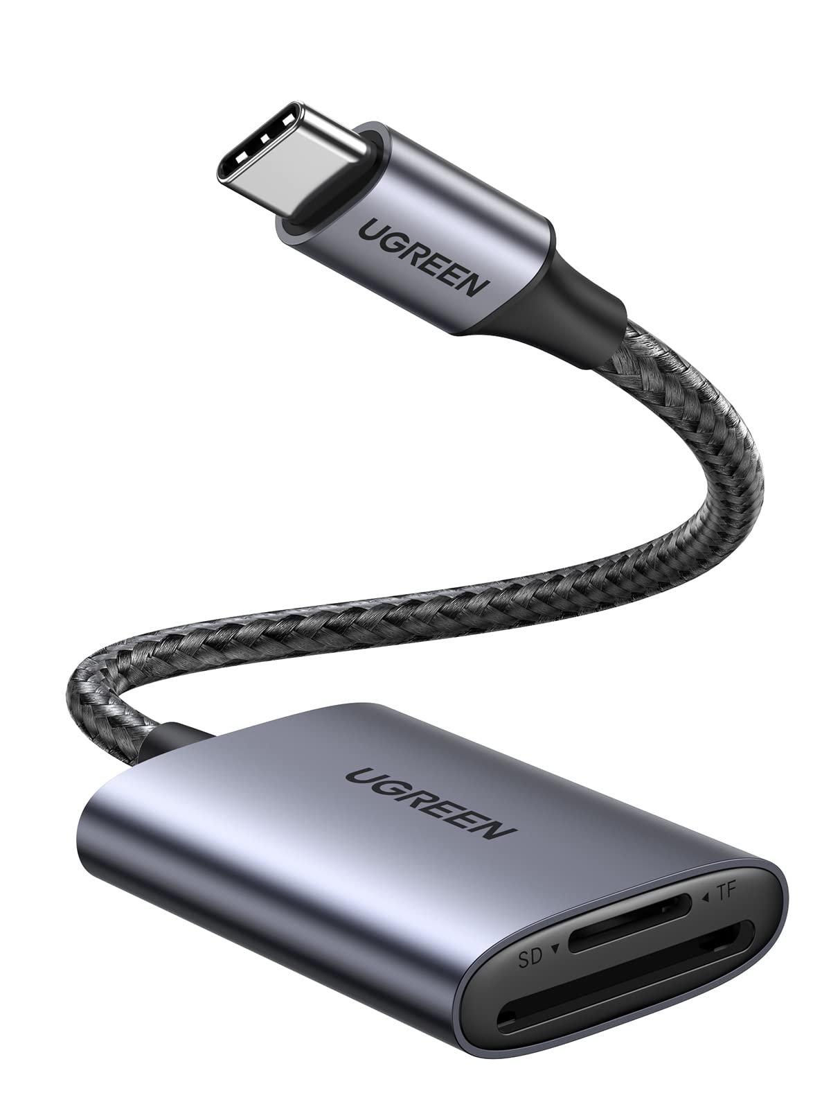 UGREEN USB C SD Card Reader, 2-in-1 Micro SD Memory Card Reader for TF SD Micro SD SDXC SDHC, USB SD Card Reader Type C Compatible with iPhone 17 16, Samsung Galaxy, MacBook, iPad, Trail Game Camera