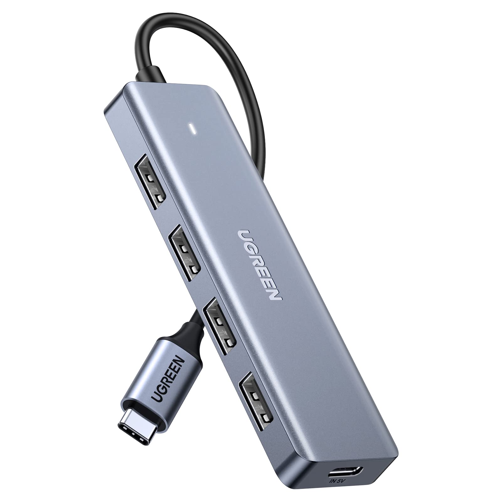 UGREEN USB C to USB A Hub with 4 USB 3.0 for Laptop, MacBook Pro/Air, Mac mini M4, iMac, iPad Pro, Chromebook, Dell XPS, Galaxy S23, and More, 0.5FT