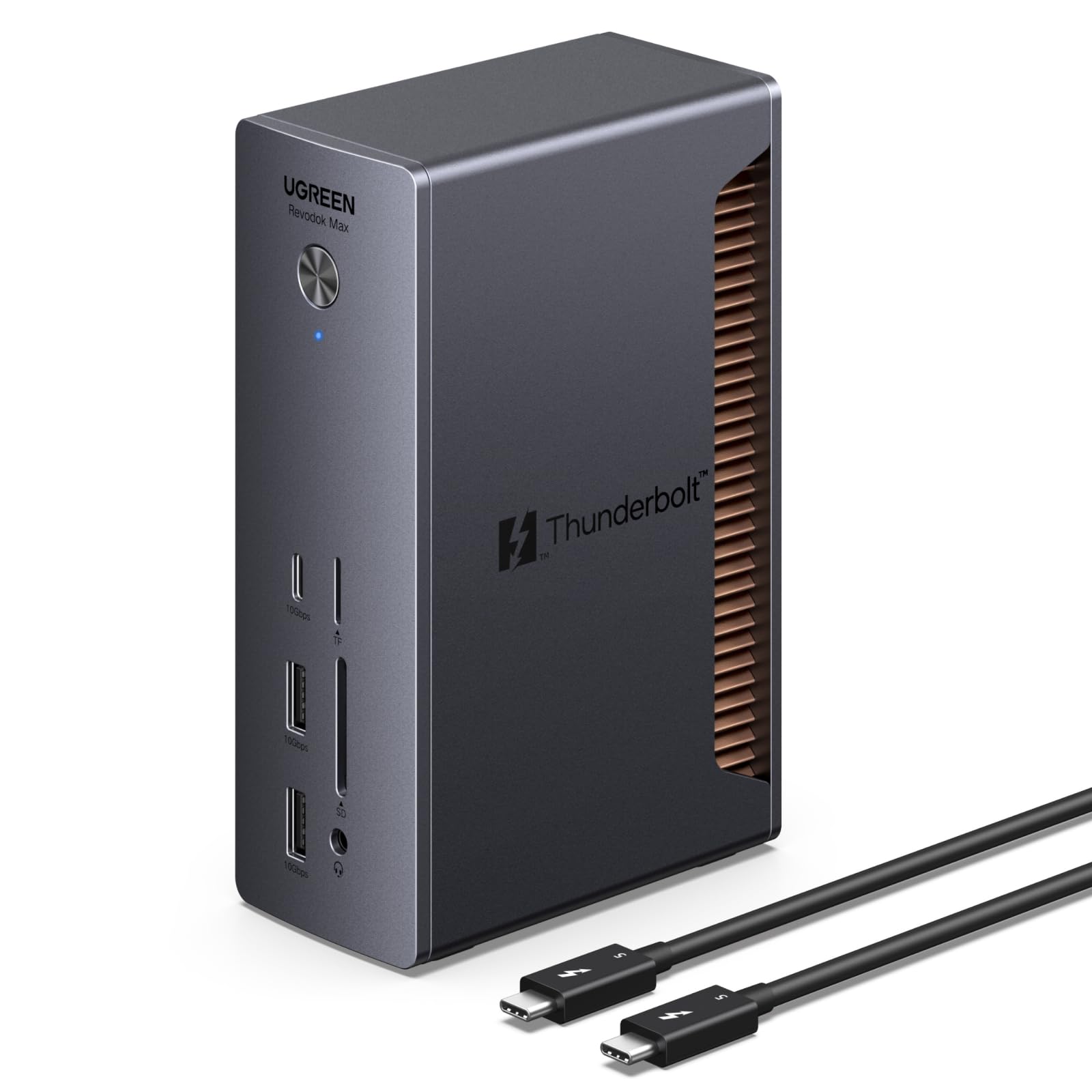 UGREEN Thunderbolt 5 Dock, 13-in-1, 120Gbps Transfer, Single 8K, Dual 6K60Hz Display, 140W Max Charging, 2.5GbE, SD/TF 4.0, Revodok Max 2131 for Thunderbolt 5/4 MacBooks and Windows Laptops