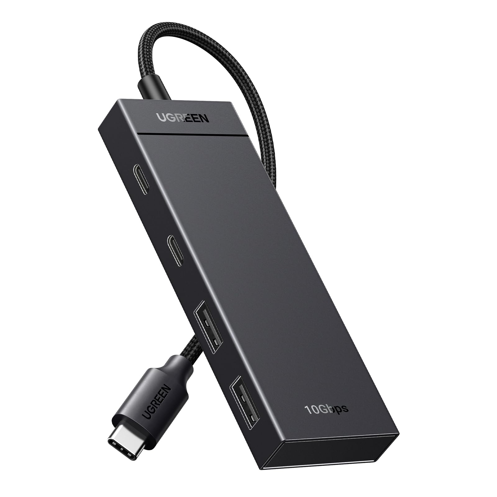 UGREEN USB C Hub, 10Gbps 4 in 1 USB 3.2 Adapter with 2 USB-C & A 3.2, 4 Ports Splitter Extender for MacBook Pro/Air, iPad Pro, iPhone 15/15 Pro Max, Surface, PC, Laptops and More