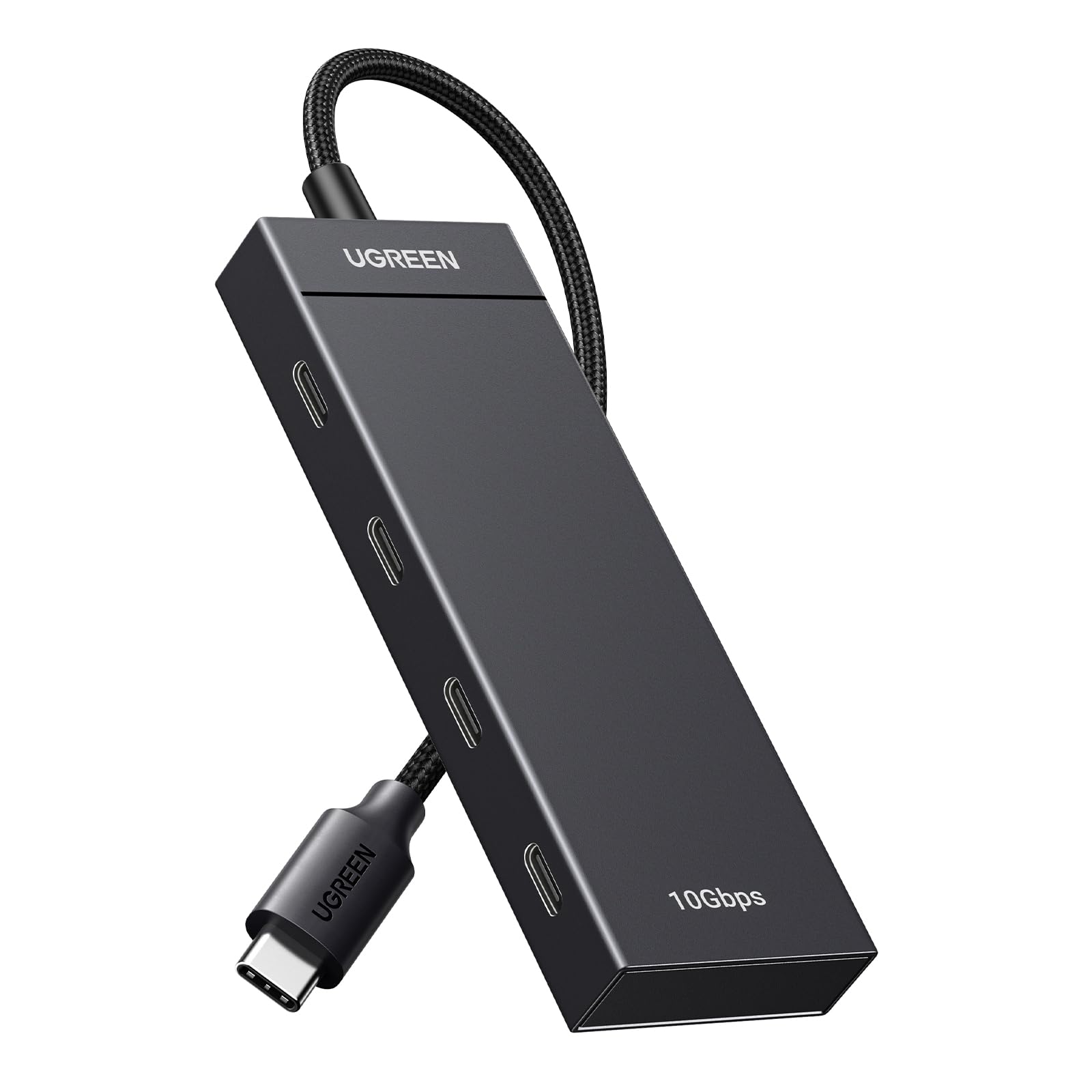 UGREEN USB-C Hub 4-Port 10Gbps Data Only USB 3.2 Hub Multiport Adapter Compatible with MacBook Pro, MacBook Air, iPad Pro, iPad mini 6 and iPhone 15, Plug and Play 0.3ft Cable