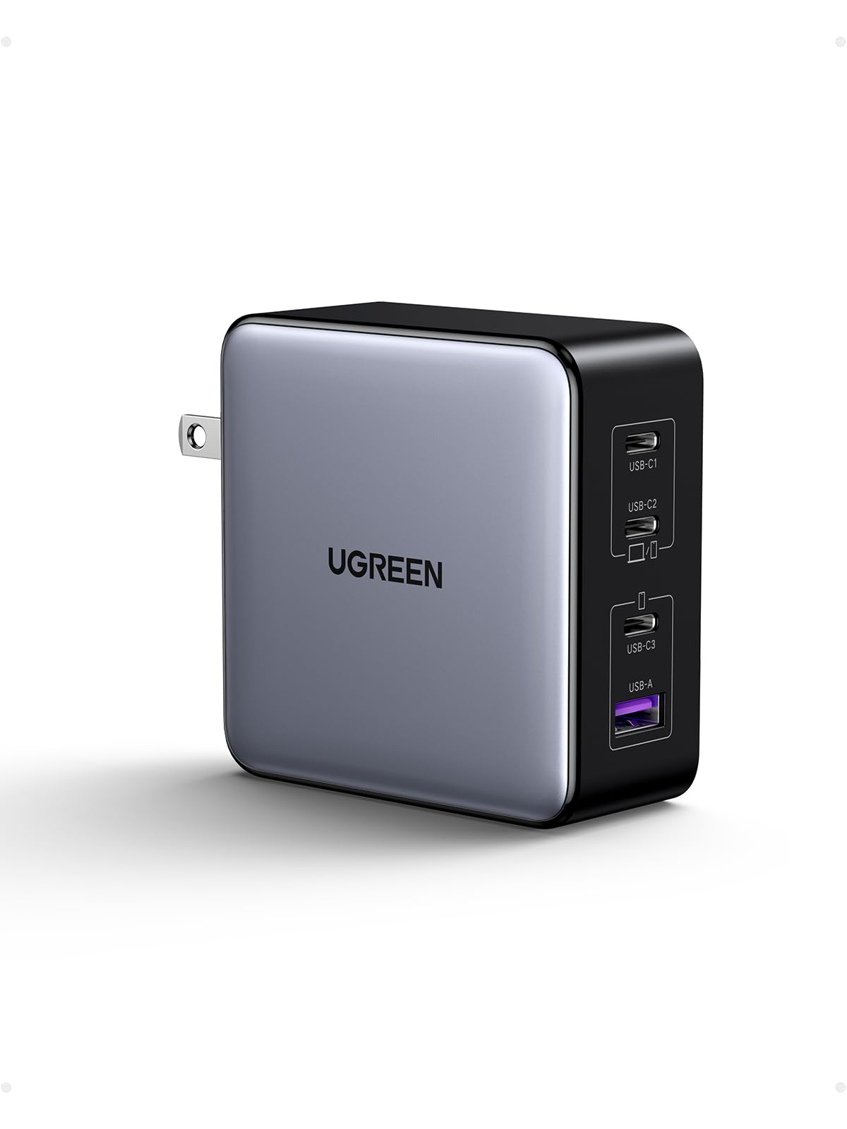 UGREEN Nexode X 160W GaN USB C Laptop Charger, 4-Port PD 3.1 Foldable Fast Charging Block for MacBook Pro, Dell XPS, iPhone 17/16/15 Series, Galaxy S25/S24, Pixel 10/9, iPad Pro, Steam Deck