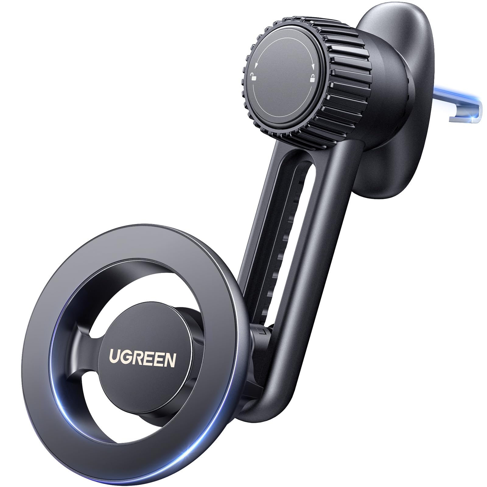 UGREEN Magnetic Phone Mount for Car Compatible for Magsafe, Not Blocking Air Vent, Strengthen Magnetic Power Car Phone Holder Compatible with iPhone 16 15 Pro Max 14 13 12 Pro Mini MagSafe Case