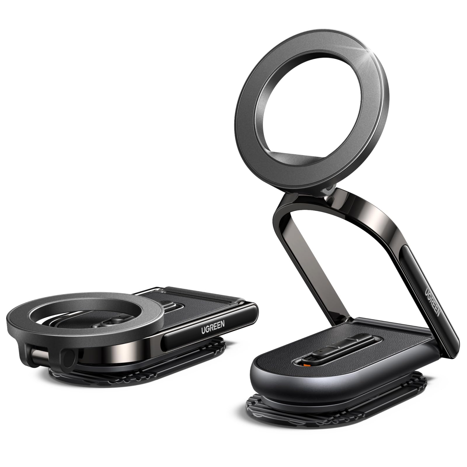 UGREEN for Magsafe Car Mount Dashboard 360° Rotation Magnetic Phone Holder Removable Design Car Cellphone Holder Compatible with iPhone 17 16 15 14 13 12 Series and MagSafe Case Strongest Magnet